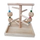 thumbnail image 4 of Soporte de jaula de pájaros de madera, gimnasio para pájaros, , para pájaros, jaula, accesorios, pinzones, soporte de, 4 of 9