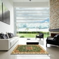 thumbnail image 7 of Ahgly Company Machine Washable Indoor Rectangle Abstract Ginger Brown Green Area Rugs, 3' x 5', 7 of 7