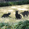 thumbnail image 4 of Cat Figure Ground Insert Decor Set 3 Pcs 2d Lifelike Kitten With Reflective Eyes, 4 of 4