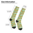 thumbnail image 2 of Fuzoiu Tangerine Print Adult Stockings,Crew Socks,Unisex Fashion Socks, Casual Sports Socks,Comfortable Crew Socks for Everyday Wear and Sports, 2 of 6