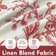 thumbnail image 3 of Cortinas DriftAway Freda con estampado floral de lino rojo, 160 x 160 cm, 2 paneles, 3 of 9