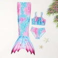 thumbnail image 2 of Toddler Girls Swimsuit Mermaid Bikinis Set with Tail 10-11 Years, 2 of 4