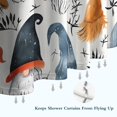 thumbnail image 6 of Multicolor Christmas Gnome Pattern Shower Curtain 72"x84" ,Bathroom Decorative Shower Curtains Set with 12 Hooks,Modern Waterproof Washable Shower Curtain, 6 of 6
