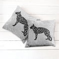 thumbnail image 6 of Ambesonne Saying Throw Pillow Cover 2 Pack, German Shepherd Dog Doodle, 16", Pale Grey Black White, 6 of 7