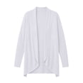 thumbnail image 6 of Gealkoca Women's Drape Open Front Cardigans Cozy Soft Long Sleeve Casual Outerwear Women Solid Color Loose Lightweight Flowy Cardigans Sweater, 6 of 9