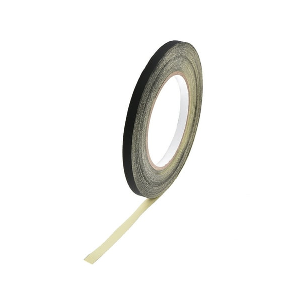 Unique Bargains 8mm Acetate Cloth Tape for Laptop Electric Auto Guitar Repair High Temperature Adhesive Tape Black 30m/98.4Ft