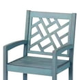 thumbnail image 6 of Four Seasons Courtyard Distressed Hardwood Portland Patio Arm Chair, Blue, 6 of 7