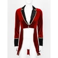 thumbnail image 5 of Disfraz de maestro de ceremonias de circo para mujer adulta de Halloween, chaqueta de terciopelo de manga larga, traje de carnaval de Navidad, festival de cosplay, rave, 5 of 5