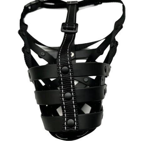 GASTROPOD Muzzle for Large Medium Sized Dogs to Prevent Biting Scavenging, Basket Muzzle for Rottweiler Staffordshire Terrier in Grooming Training, Allow to Pant Drink, Lightweight and Sturdy