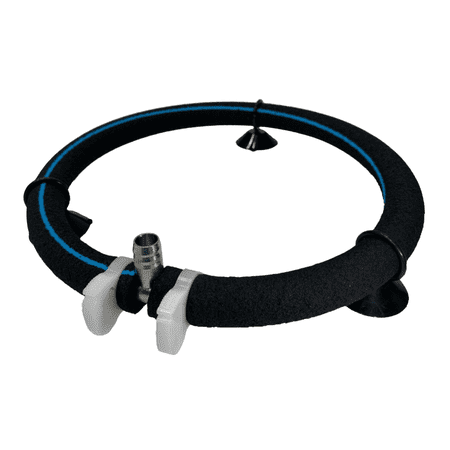 Blue Diamond Pumps 8 in Ring Bubbler Air Diffuser Circular Oxygen Concentrator Helps Create a Healthy Environment in Your Aquarium Reservoir Fish Tank or Hydroponic Bucket System, 3 Suction Cups