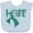 Blue, variant on Inktastic Hope- Teal Ribbon for Awareness of Ovarian Cancer Boys or Girls Baby Bib