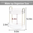 thumbnail image 2 of Rotating Makeup Organizer for Vanity, High-Capacity Skincare Clear Make Up Storage Perfume Organizers Cosmetic Dresser Organizer Countertop 360 Spinning (Clear, 2 Tier), 2 of 4