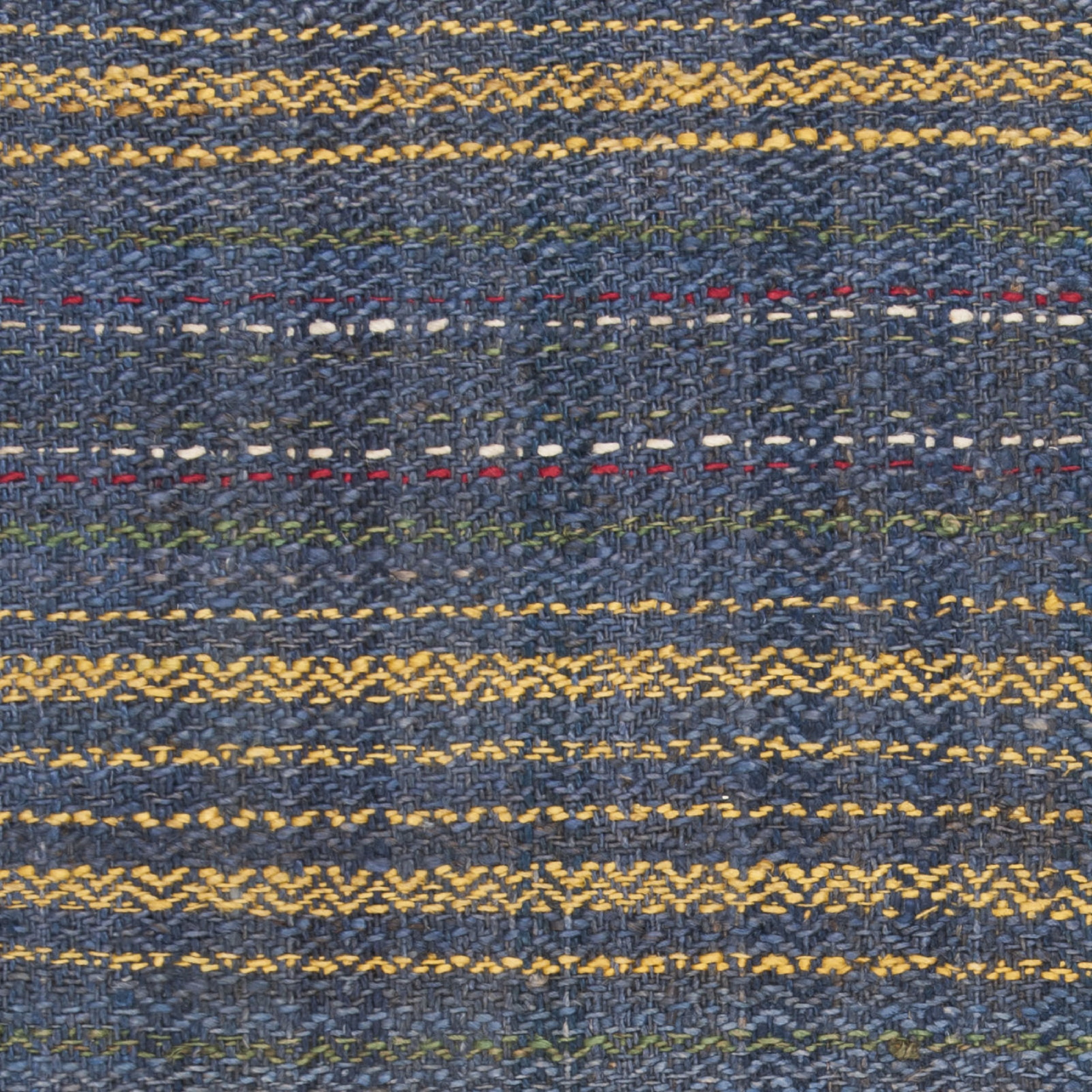 SAFAVIEH Natural Fiber Ombre Striped Jute Area Rug, Blue/Gold, 4' x 6'