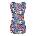 thumbnail image 5 of Aimik Women's Fashion Floral Print Plus Size Tank Top Casual Loose Comfortable Sleeveless Summer Tops for Ladies, 5 of 6