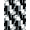 Black White Gray, Pattern 17, variant on Design&I 8'x10' Washable Area Rug Snag-Free Large Under Fluid Asymmetrical Shape Minimalist Inspired Abstract for Dining Room, Office, Lounge