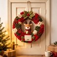 thumbnail image 2 of Christmas Wreath DIY Kit,Christmas Wreath Making Kit for Beginner & Adults, Fabric Craft Kit,DIY Holiday Decor, Handmade Christmas Art Project Gift, 2 of 8