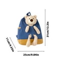 thumbnail image 4 of Mochila infantil personalizada para guardería y escuela | Diseño de oso | Correas ajustables | Bolsa de lona espaciosa para niños y niñas | De 3 a 8 años, 4 of 5
