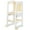 White, variant on JOZ Kitchen Toddlers Step Stool, Montessori Kids Learning Stool, Foldable Toddler Tower for Counter, Standing Helper for Children, 3 Adjustable Heights, Wooden, White