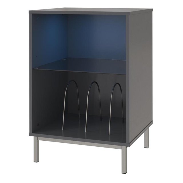 Ameriwood Home Support de Tourne-Disque Lumina en Gris Graphite