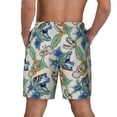 thumbnail image 4 of Uemuo Dinosaurs And Leaves Pattern Mens Swim Trunks Quick Dry Board Shorts with Mesh Lining, Stretch Beach Shorts Quick Dry No-Chafing Board Shorts-XX-Large, 4 of 9