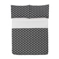thumbnail image 1 of Grey Abstract Microfiber Bedspread Set, Geometric Themed Design of Hexagonal Shapes and Triangles Modern Symmetric, Soft Bedding Set with Pillow Shams & Comforter, 3 Sizes, White, by Ambesonne, 1 of 1