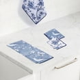 thumbnail image 5 of RITZ Birds & Branches Microfiber Dish Cloth Set, 6-Piece, Blue & White Toile Botanical Pattern, 12" x 12", 80% Recycled, 5 of 6