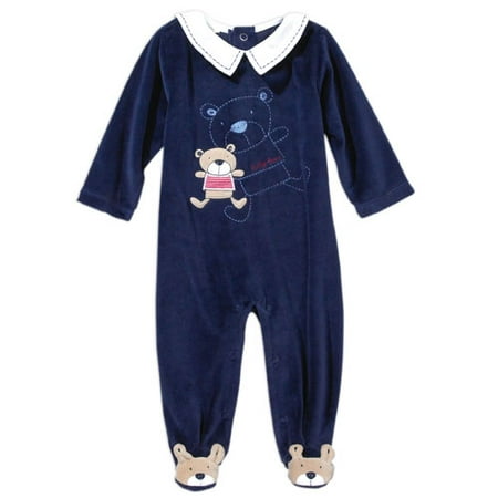 George - Organic Cotton Baby Bear Footie - Newborn