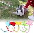 thumbnail image 3 of Methold Arnés de conejo con ala de Ángel, correa para mascotas, cuerda de entrenamiento ajustable, conejito, hámster, ropa exterior para Suministros para perros Amarillo XS, 3 of 6