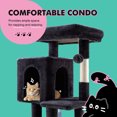 thumbnail image 4 of Einfach 29" Cat Tree Tower with Plush Perch Condo House for Indoor Cats & Scratching Post, Blue, 4 of 8