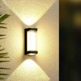 thumbnail image 5 of Lámpara de pared LED para exteriores, moderna y sencilla, resistente al agua IP65, luz ascendente y descendente, lámpara de patio, luz de pared para pasillo, aplique de pared exterior, 5 of 5