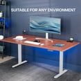 thumbnail image 2 of VIVO Electric Dual Motor 71” x 36” Standing Desk, Dark Walnut Top, White Frame, 2 of 8