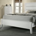 thumbnail image 4 of Furniture of America Lou Solid Wood Panel Bed, White, King, 4 of 4