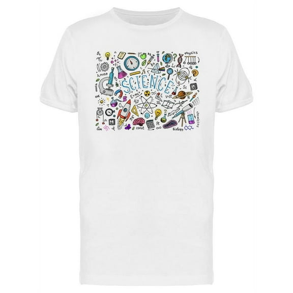 Vintage Scientific Formulas  T-Shirt Men -Image by Shutterstock, Male Large