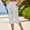 White, variant on Zysthvn Straight Leg Womens Summer Capris Casual Striped Crop Pants for Women Button Drawstring with Pockets Loose