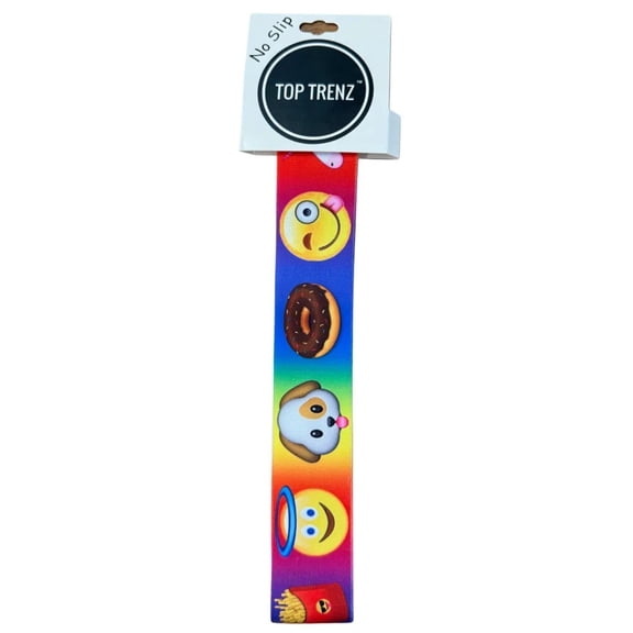 Top Trenz Emojicon Rainbow Unicorn/Sucker Elastic Headband  - 1 1/2"
