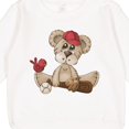 thumbnail image 3 of Inktastic Baseball Teddy Bear Toddler Sweatshirt, 3 of 4