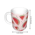 thumbnail image 2 of Yiaed Watermelon Print Ceramics Coffee,Large Handle Design,Extra Large Tea and Coffee Cup for Office and Home Mugs, 2 of 6