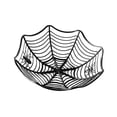 thumbnail image 3 of Plato decorativo de tela de araña, decoración de platos de dulces, accesorios de fiesta, estante de entrada de café para el hogar, soporte interior pa negro, 3 of 8