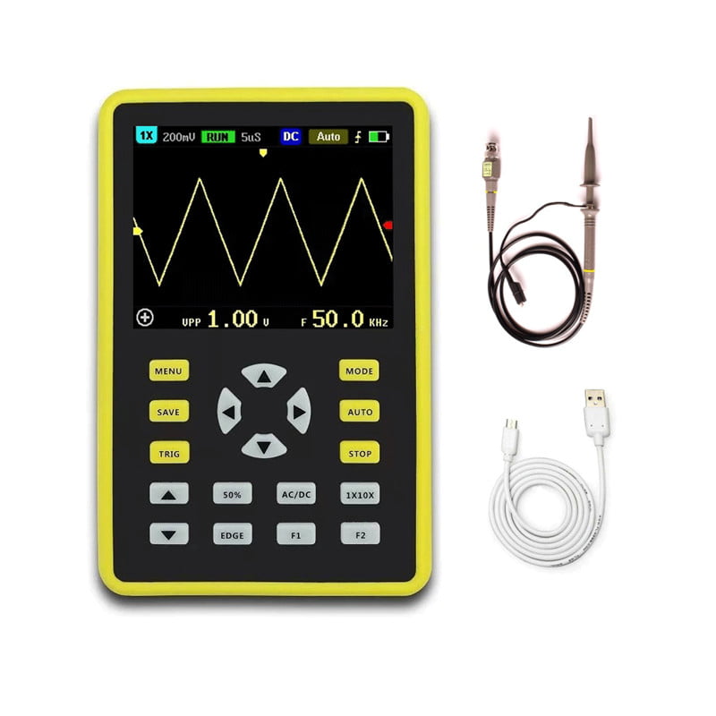 Digital Oscilloscope,LCD Display 3 Trigger Modes Multifunctional Practical and Cost Effective Hand Cranked Oscilloscope First Choice for Maintenance