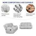 thumbnail image 5 of Microfiber Living Room Furniture Set Reclining Sofa Set Loveseat Furniture Sets in Living Room Sofa Recliners (Sofa+Loveseat, Grey), 5 of 12