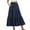 Navy, variant on Tdoqot Womens Maxi Skirts with Pockets- Elegant Elastic Waist Casual Polka Dot Drawstring Ruffle Skirt Purple Size S-2XL