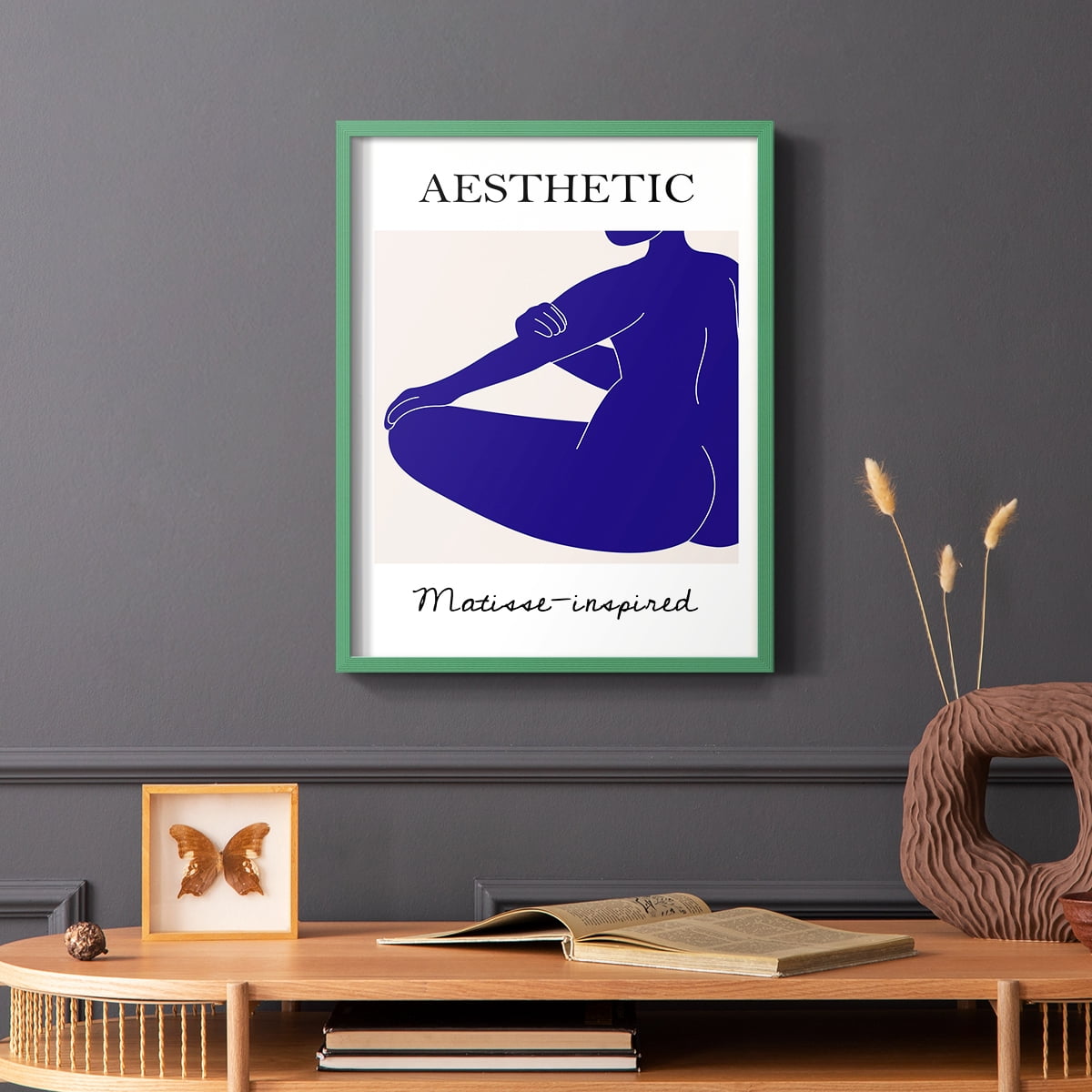 Matisse CXVII Framed Print in Green Solid Wood 8 x 10 Framed Print