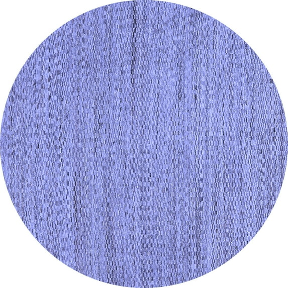 Ahgly Company Indoor Round Oriental Blue Modern Area Rugs, 3' Round