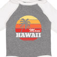thumbnail image 4 of Inktastic Maui Hawaii Retro Sunset Boys or Girls Long Sleeve Baby Bodysuit, 4 of 5