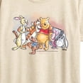 thumbnail image 3 of Winnie the Pooh - Pooh and Group Watercolor - Women's Short Sleeve Graphic T-Shirt, 3 of 5