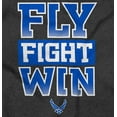 thumbnail image 2 of US Air Force Fly Fight Win Slogan Hoodie Sweatshirt Women Men Brisco Brands 4X, 2 of 6