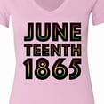 thumbnail image 4 of Inktastic Juneteenth 1865 Women's V-Neck T-Shirt, 4 of 5