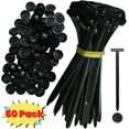 thumbnail image 1 of 50Pcs Nylon Universal Cable Tie Buckle - Heavy Duty Self-Locking Zip Ties Holder with Pin & Button Design, Plastic Cable Ties Tool Fasteners Car Body, UV Resistant Zipties for Car Daily Auto Fixing, 1 of 9