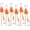 Orange, variant on 15ft Rope Rollers 6 PCS Paracord Tarps Tie Downs Ratchet Strap Rope Tie Down Small Cam Jam Retractable Paracord Ropes Tightener for Tent Canopy Use 1/8 inch