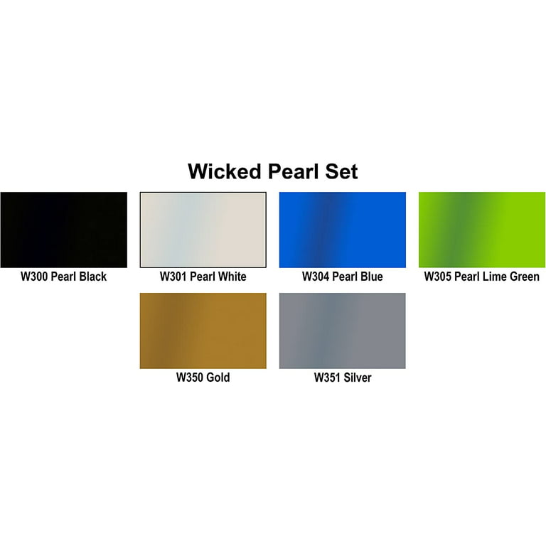Createx Wicked Colors Airbrush Color, 2 oz, Set of 6, Pearl